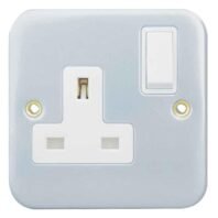 13A 1-Gang Metal Clad Switch by RR Kabel RR W3001-MC UAE