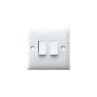 10A 2-Gang 2-Way Electrical Switch by RR Kabel RR W1005 UAE